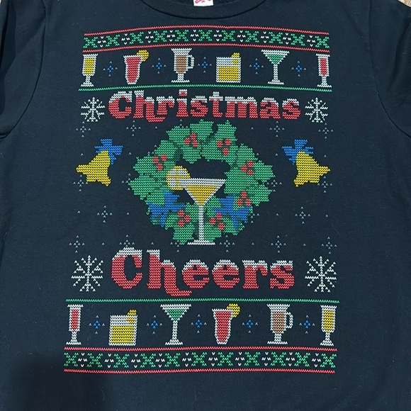 “Holiday Time” Sweatshirt “Ugly Christmas Sweater” fits ladies M-L or Men’s XS - Picture 3 of 13